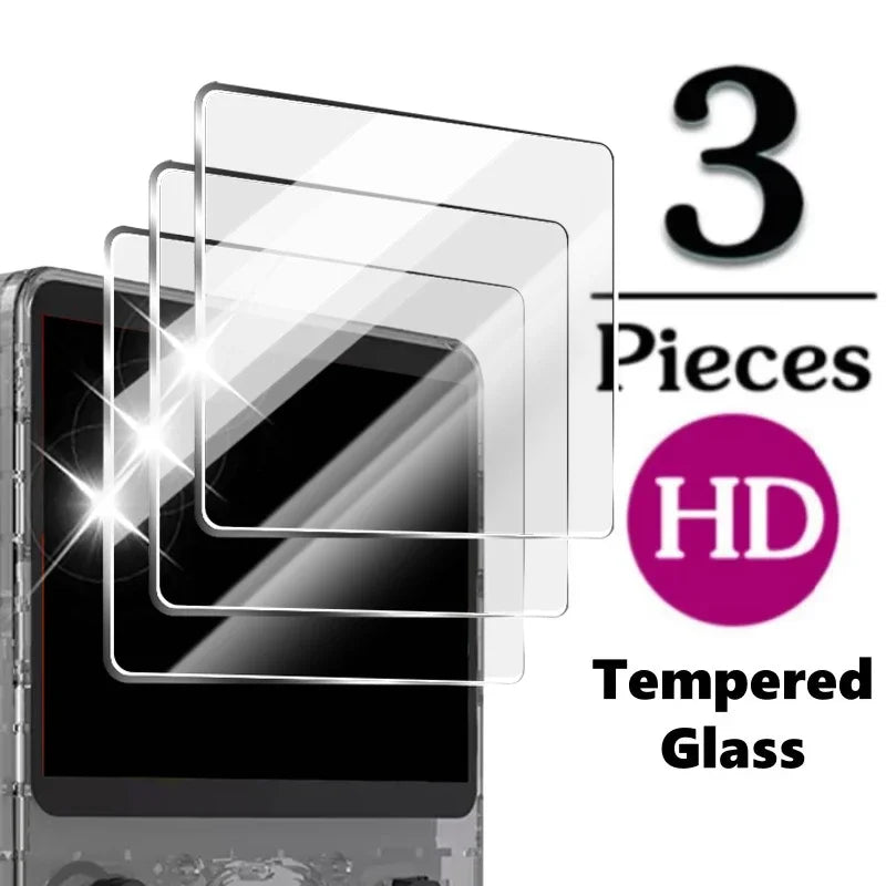 9H Hardness Tempered Glass Screen Protector for R36S 3.5-Inch Handheld Game Console